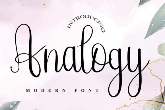 Analogy: The Script Font That Elevates Campaign Visuals