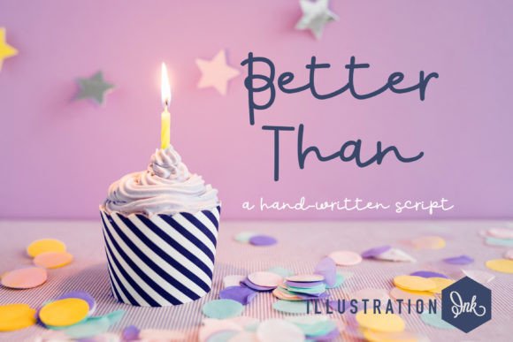 Better Than: A Whimsical Script Font for Web Design