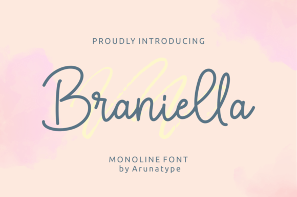 Braniella Font: A Dainty Script for Handmade Brands