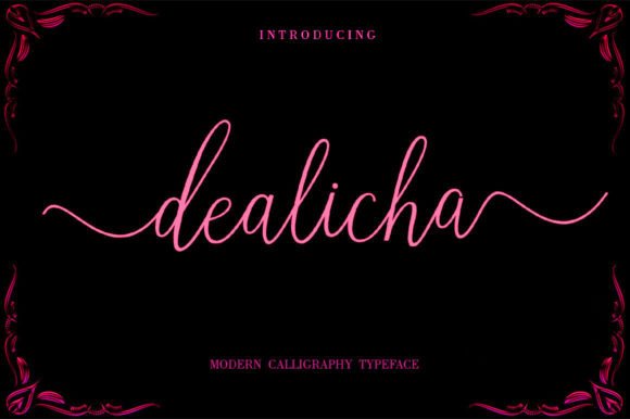 Dealicha Review: A Script Font for Bold Brand Identity