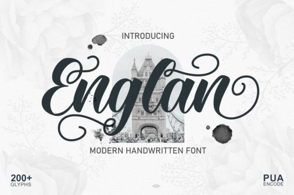 Englan Font: A Romantic Script for Polished Branding