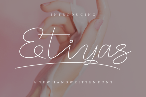 Etiyas: A Modern Script Typeface for Editorial Elegance