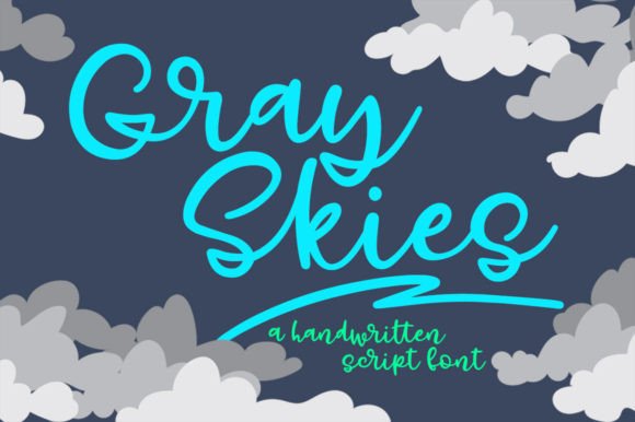 Gray Skies Font: A Calm Script for Editorial Design