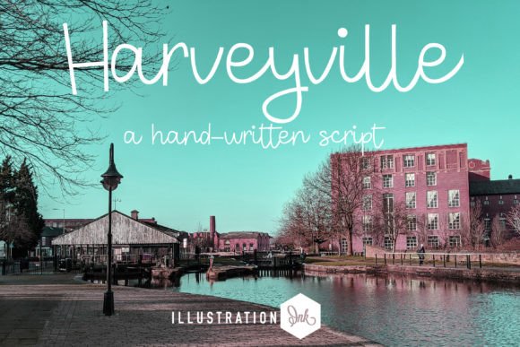 Harveyville Font: A Whimsical Script for Editorial Design