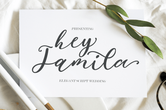 Hey Jamila: A Modern Script Font for Web Design