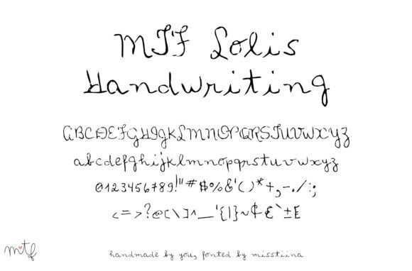 Loli s Handwriting: A Personal Typeface for Editorial Design