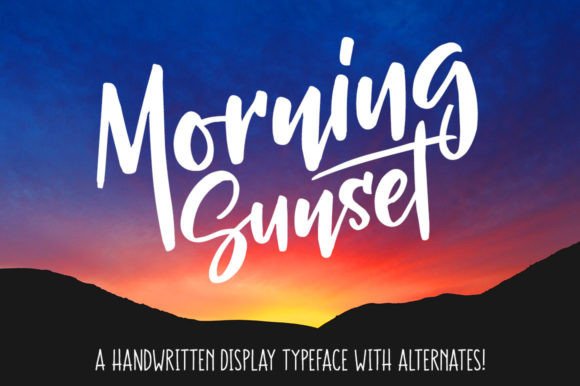 Morning Sunset Font Review: A Beachy Script for Branding