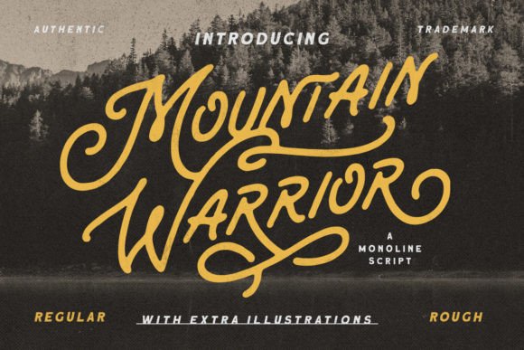 Mountain Warrior: A Retro Script Font for Editorial Design