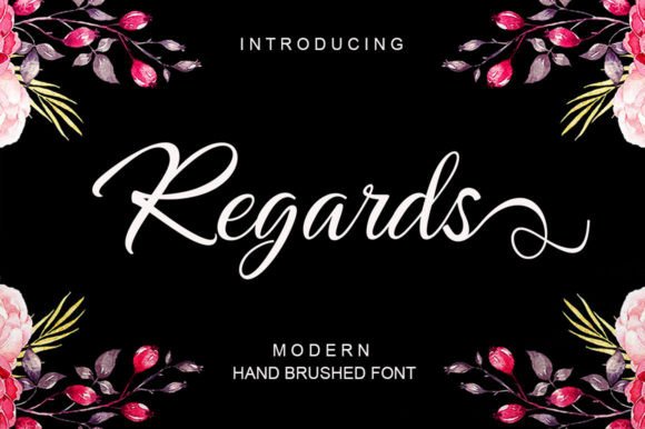 Regards Font: A Modern Script Typeface for Branding