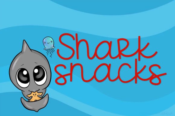 Shark Snacks: A Playful Script Font for Branding
