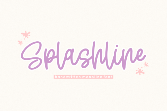 Splashline: A Handwritten Typeface for Modern Editorial Design