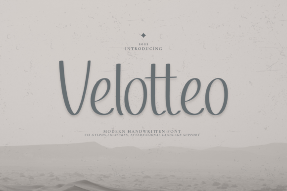 Velotteo: A Balanced Handwritten Font for Editorial Design