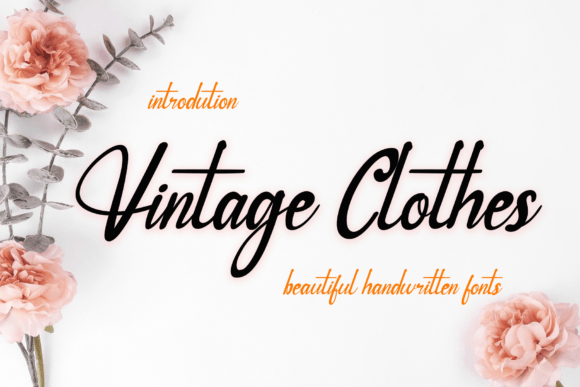 Vintage Clothes: A Playful Handwritten Font for Web Design